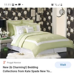 NWT Kate Spade "Dragonfly Drive" Duvet Cover Queen